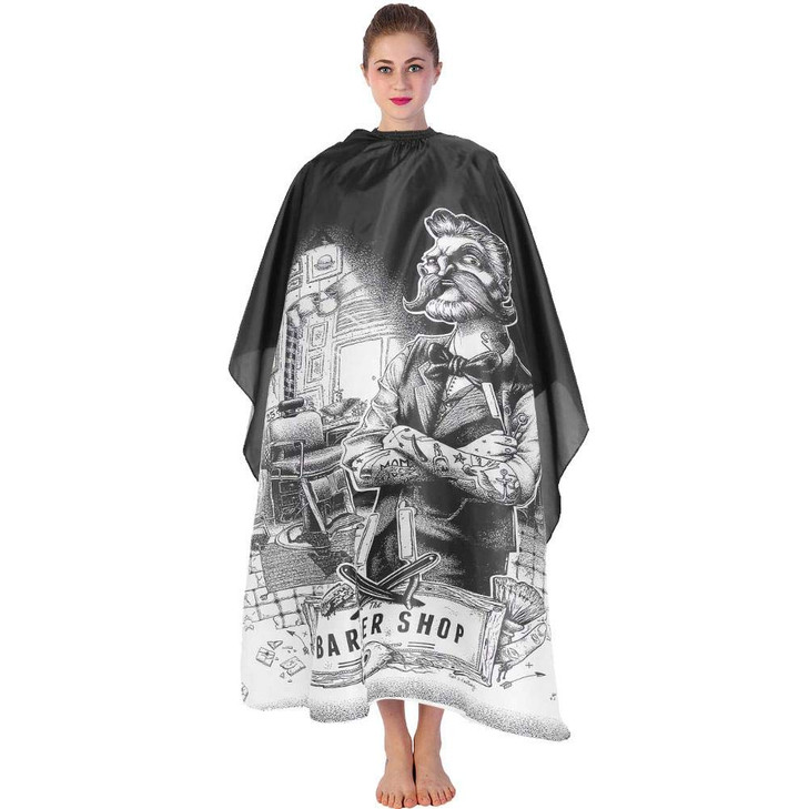 Hairdresser Cape Salon Hair Cutting Gown Barber Cape Cloth for Hair Cutting and Styling