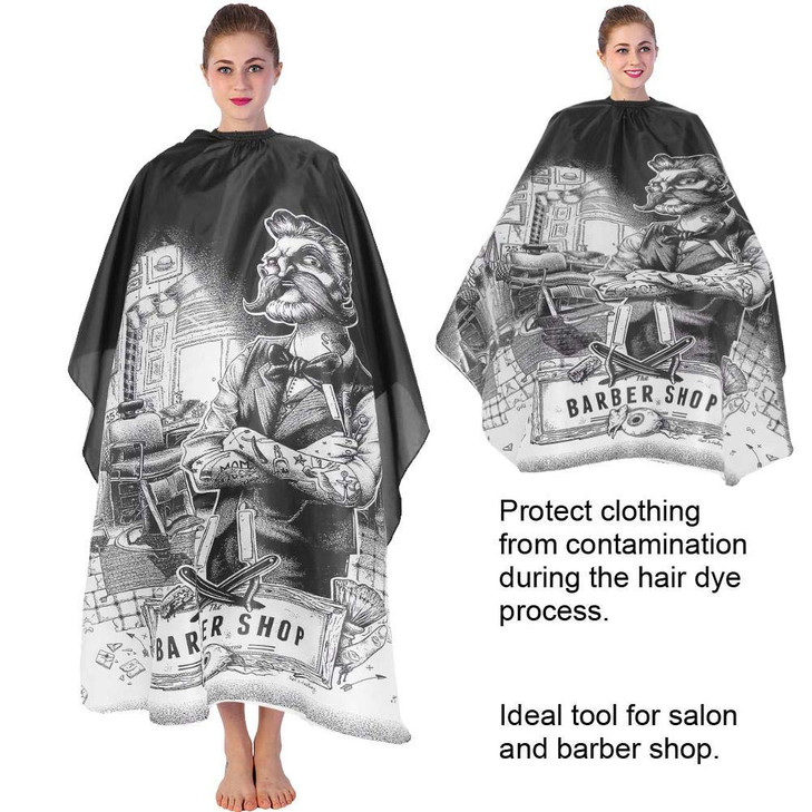 Hairdresser Cape Salon Hair Cutting Gown Barber Cape Cloth for Hair Cutting and Styling
