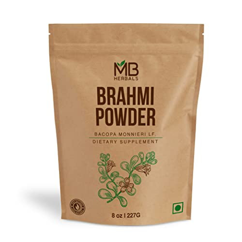 MB Herbals Pure Brahmi Powder 8 oz 227g 05 lb Bacopa Powder Hair Care