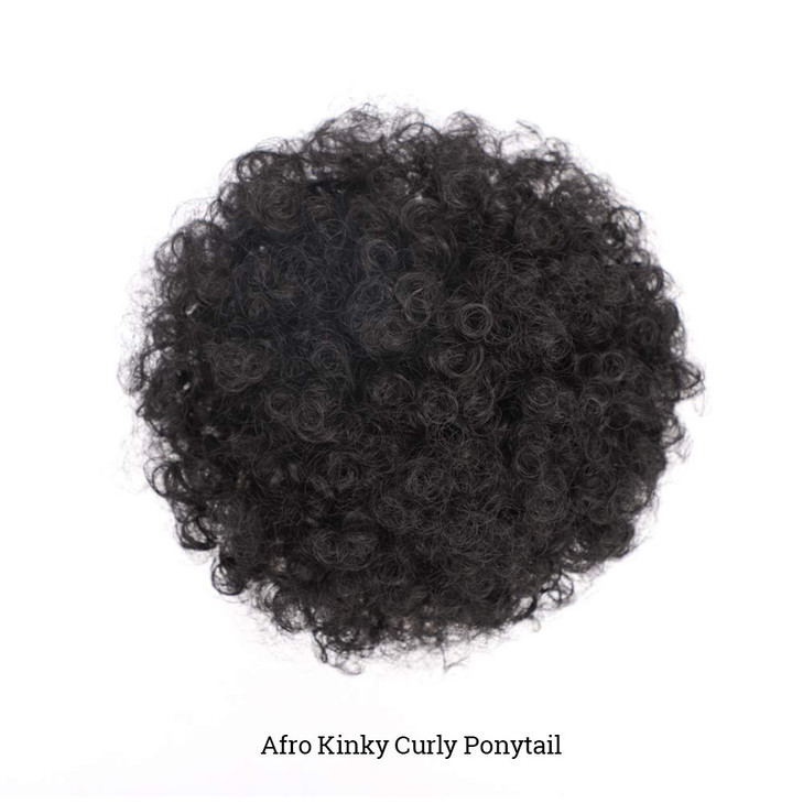 KGBFASS Afro Puff Drawstring Ponytail High Puff Hairpieces Short Kinky Curly Bun Fluffy Updo Hair Extensions for Black Women 1B,65G