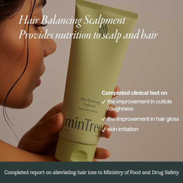 MINTREE Hair Scalp Treatment 200ml 67 fl oz Hair Mask Scalp Soothing Alleviate Hair Loss Paraben Cruelty Silicone oil fr