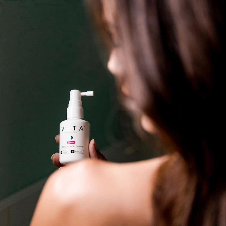 Womens Targeted Topical Serum Hair stimulating Treatment Fights Chronic Hair Loss Revitalize with Biotin Neem Oil Lavend
