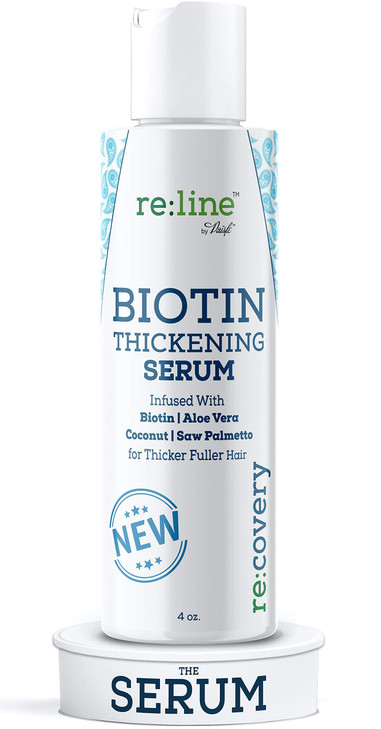 Paisle Botanics Hair Growth Serum for Hair Loss Natural Biotin Fine Hair Thickener for Women Men 4 oz