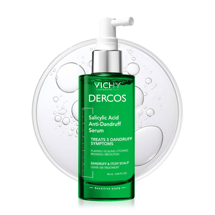 Dercos Salicylic Acid AntiDandruff Treatment Scalp Treatment Targets Dandruff Symptoms Leaves Head Feeling Hydrated Soot