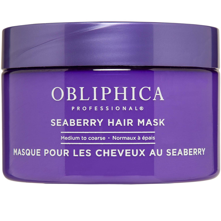 Obliphica Seaberry Hair Mask Deep Conditioning Hydrating Treatment for Dry and Damaged Hair Moisturizing Hair Repair and