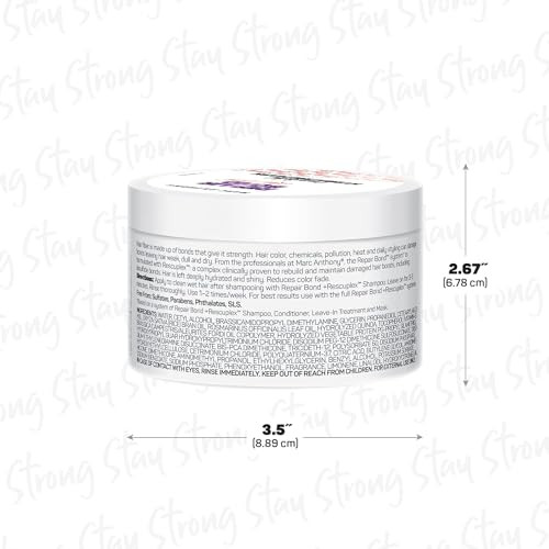 Marc Anthony Repairing Hair Mask Repair Bond Rescuplex Repairs Strengthens Maintains Bonds within Hair Eliminates Frizz