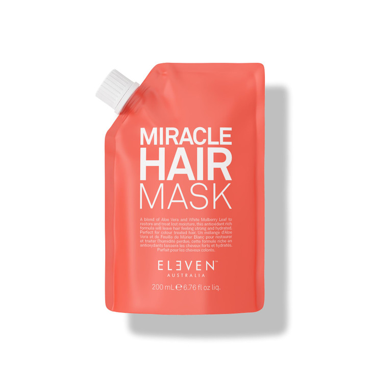 ELEVEN AUSTRALIA Miracle Hair Mask for Dry Damaged Hair Deep Conditioning Treatment for Men Women Restores Moisture Help