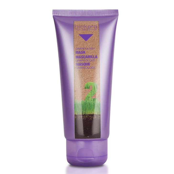 SALERM Nourishing Hair Mask Grapeology Biokera Natura Mask 200 ml For White or Bleached Hair Grape Seed Oil Nourishes an