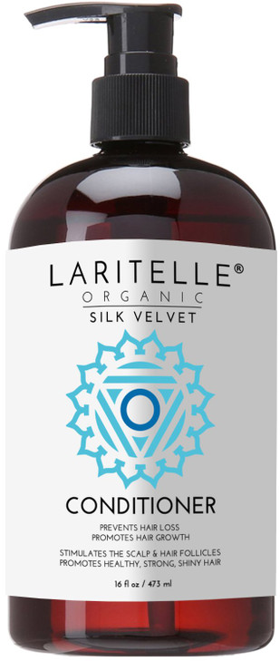 Laritelle Organic Conditioner 16 oz Organic Prunella Sesame Flaxseed Shea Keratin Biotin Renewing Hair Growth Rosemary G
