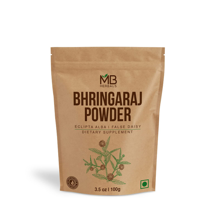 MB Herbals Pure Bhringraj Powder 100 Grams Pure Bhringaraj Eclipta Alba Powder Hair Care