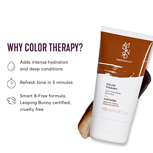 Madison Reed Color Therapy Castagna Color Depositing Hair Mask Deep Conditioning Treatment Intensely Hydrating Refreshes