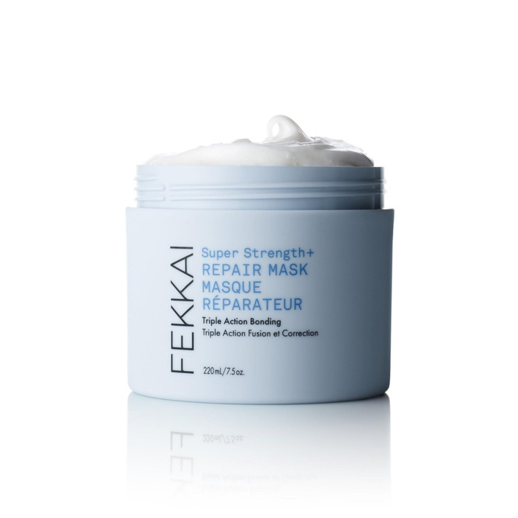 FEKKAI Super Strength Repair Mask 75 oz Bonds Repairs and Protects for 3X Stronger 4X Smoother Hair Free of Sulfates Par