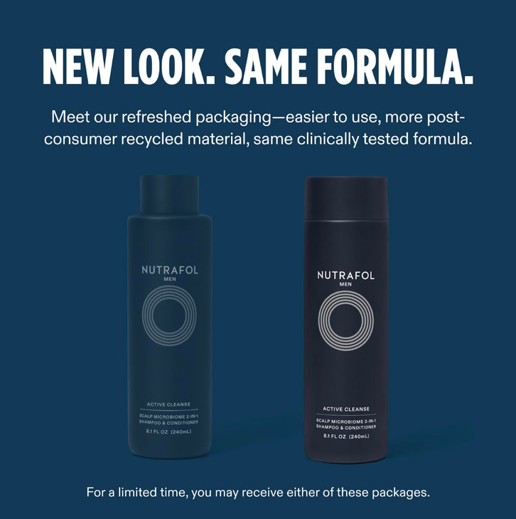 Nutrafol Mens Shampoo and Conditioner 2in1 Cleanses Hydrates Unclogs Pores Improves Hair Volume Strength Physicianformul