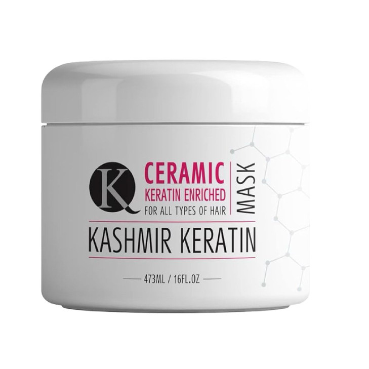 Kashmir Keratin Ceramic Hair Maskdeeply conditions dry damaged hair repairs with keratin making it soft frizzfree hydrat