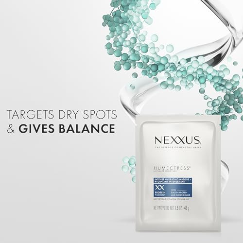 Nexxus Humectress Moisturizing Hair Masque for Dry Hair Pack of 10 deep conditioning hair treatment 15 oz