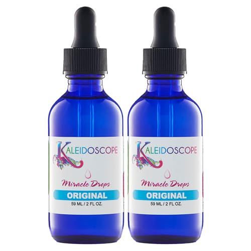 Kaleidoscope Miracle Drops Quick Absorbing Fights Dry Scalp Boosts Hair Growth 2oz 2 Pack