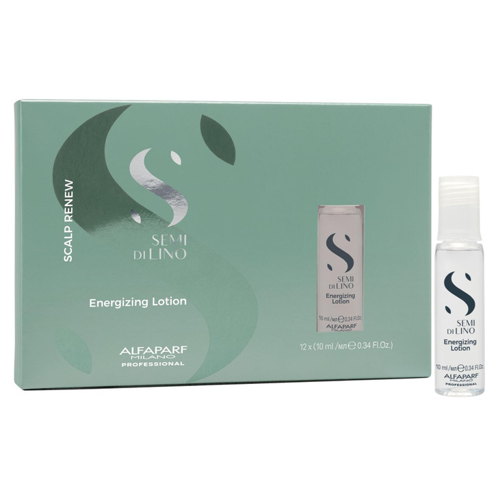 Alfaparf Milano Semi Di Lino Scalp Renew Energizing Tonic for Thinning Hair Scalp Treatment for Hair Loss Regrowth Stren