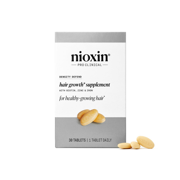 NIOXIN Density Defend Hair Growth Supplements with Biotin Zinc and Iron for Hair Growth and Thickness 30 Tablets