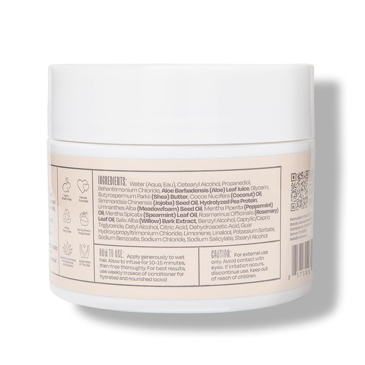 oVertone The Remedy For Fine Hair Deep Hydrating Hair Mask Vegan CrueltyFree Repair Treatment Restores Moisture Strength