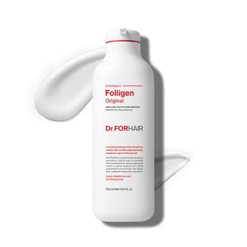 DrFORHAIR Folligen Shampoo Korean Hair Care Clarifying Scalp Shampoo FullerLooking Hair 1691 fl oz