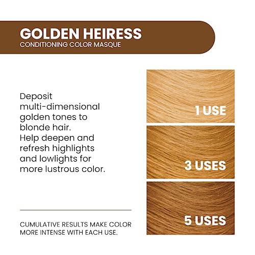 ALOXXI InstaBoost Conditioning Color Mask in Golden Heiress Deposits Brown Color and Deeply Conditions Hair 68 Fl Oz