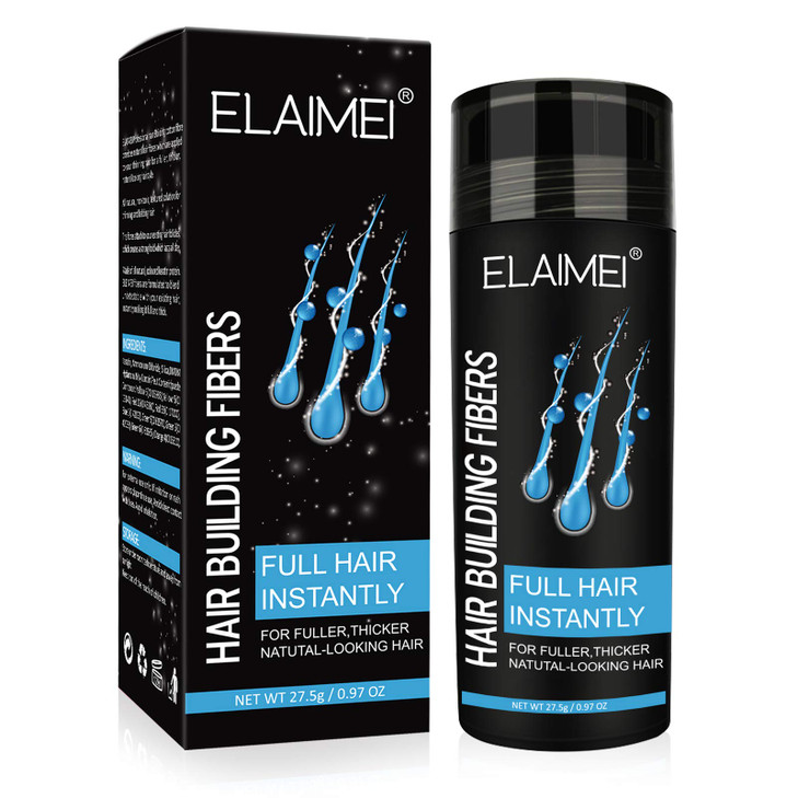 Hairline powder Hair fiber natural hair fiber Apply to men women Get thick hair Conceals Hair Loss Medium Brown