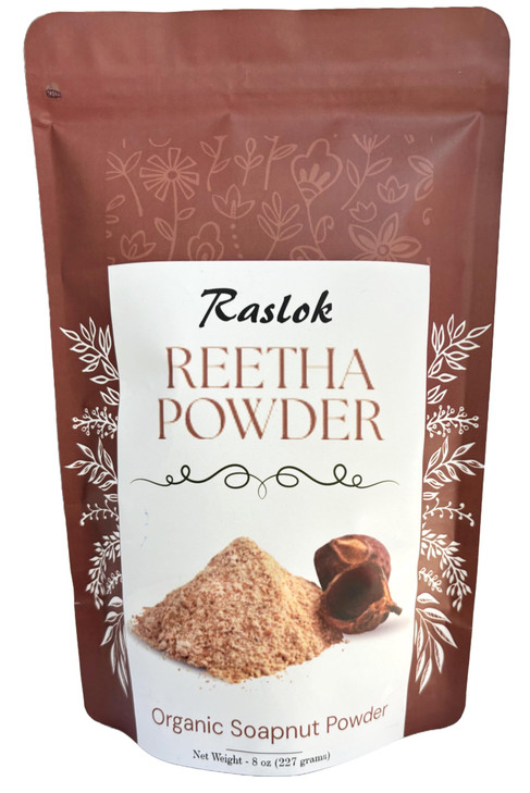 Raslok SoapnutArithaReetha Powder for hair care Natural No Added Preservatives and Additives 8 oz