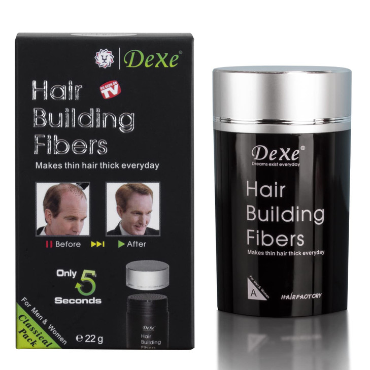 Hair Building Fibers Color Powder Instantly Thicken Thinning Hair for Men and Women Medium Brown