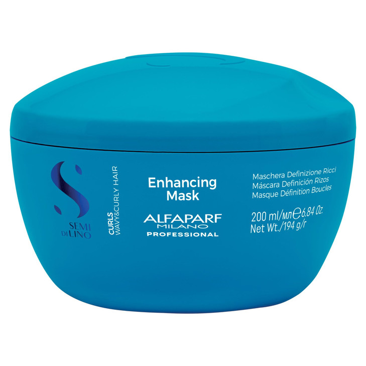 ALFAPARF MILANO Semi di Lino Curls Enhancing Mask for Wavy and Curly Hair Hydrates and Nourishes Reduces Frizz Protects