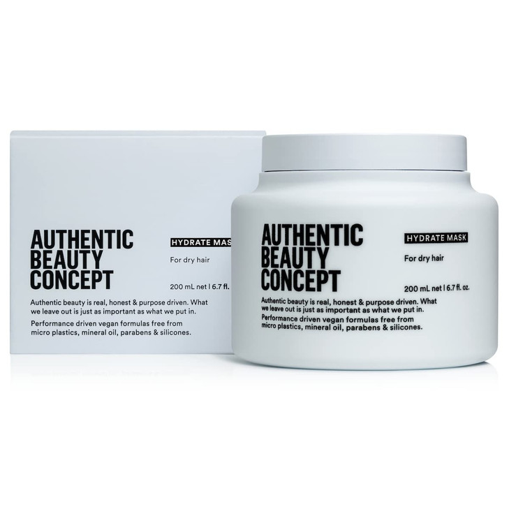 Authentic Beauty Concept Hydrate Mask Hydrating Hair Mask For Normal To Dry or Curly Hair Intense Moisturizing Treatment