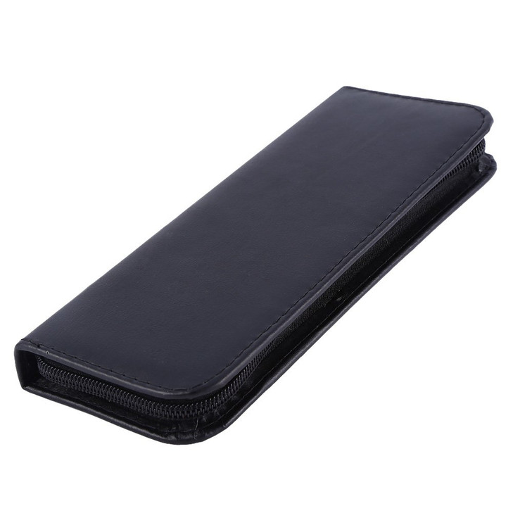 ANGGREK PU Leather Zipper Scissors Bag Pouch Box Hairdressing Scissors Tool Bag Hair Shear Scissors Bag Barber Pouch Cases Holster for Hairdressers