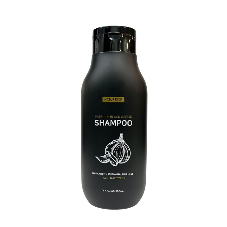 Black Garlic Hair Loss Shampoo by NATUREPOP Prevents Hair loss Stimulates growth Sulfate Free Paraben Free Ajo Negro Sha