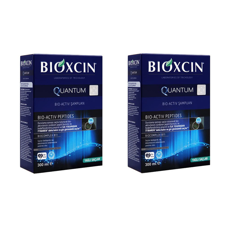 Bioxsine 2x 300ml BIOTA Quantum Herbal Shampoo For Intensive Hair Loss Oily Hair
