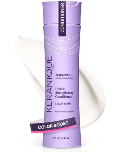 Keranique Color Boost Scalp Revitalizing Keratin Conditioner for Color Treated Hair Keratin Hair Treatment Keratin Amino