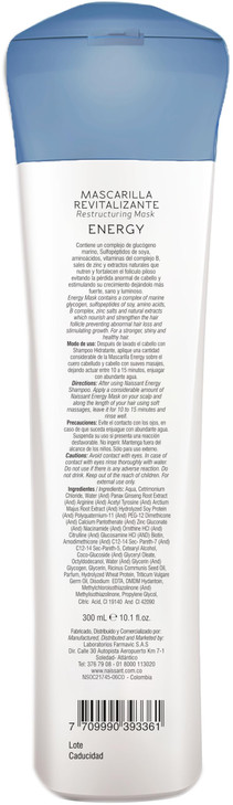Naissant Energy Treatment Mask Hair Growth Accelerator Strengthener for Color Treated Natural Hair Enriched with Marine