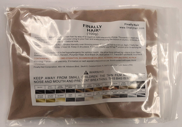 Hair Building Fibers 100 Grams Refill Your Existing Bottle Highest Grade Fiber By Finally Hair Sandy Blonde