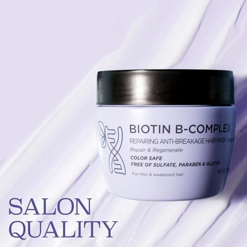 Luseta Biotin BComplex Hair Mask for Hair Growth Strengthener 169 Oz Deep Conditioning for Thinning Damaged Hair with Ar