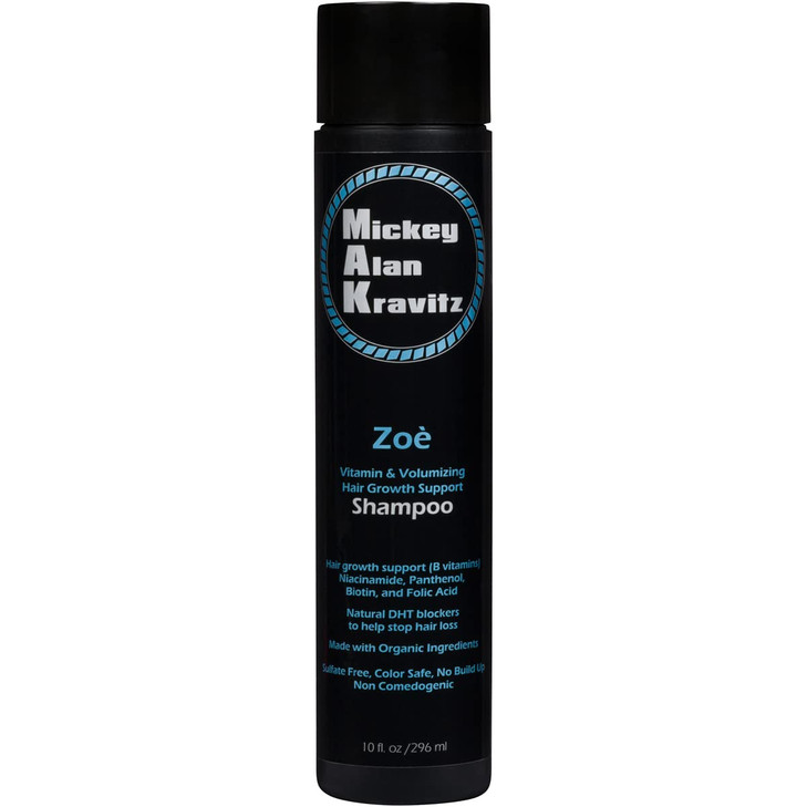 Zoe Vitamin Volumizing Hair growth Shampoo with Biotin and natural DHT blockers to help stop hair loss and faster hair g