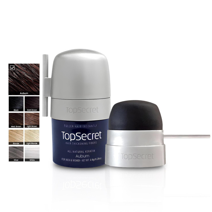 Top Secret Hair Thickening Building Fibers Applicator Included Undetectable Natural Hair Filler for Men Women Instantly