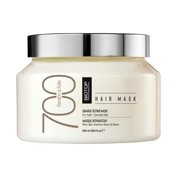 Biotop Professional 700 Keratin Kale Hair Mask Keratin Treatment for Thick Dry Chemically and Color Treated Hair Improve