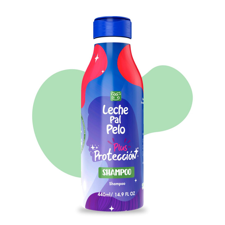 Leche Pal Pelo Quinoa Rice Protein Color Guard Shampoo Tinted and Treated Hair Softens Hydrates SLS Free Vegan 149 oz