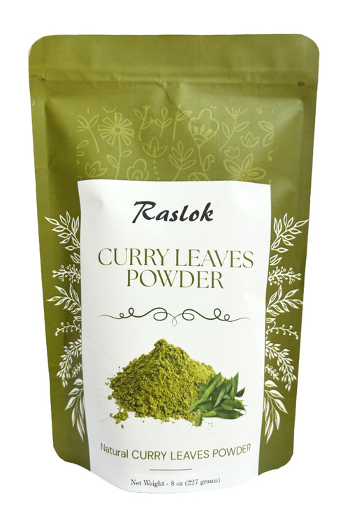 Raslok Curry Leaf Powder Curry Leaves Powder Promotes Hair Growth Hair Volume Thicker Hair 8 oz