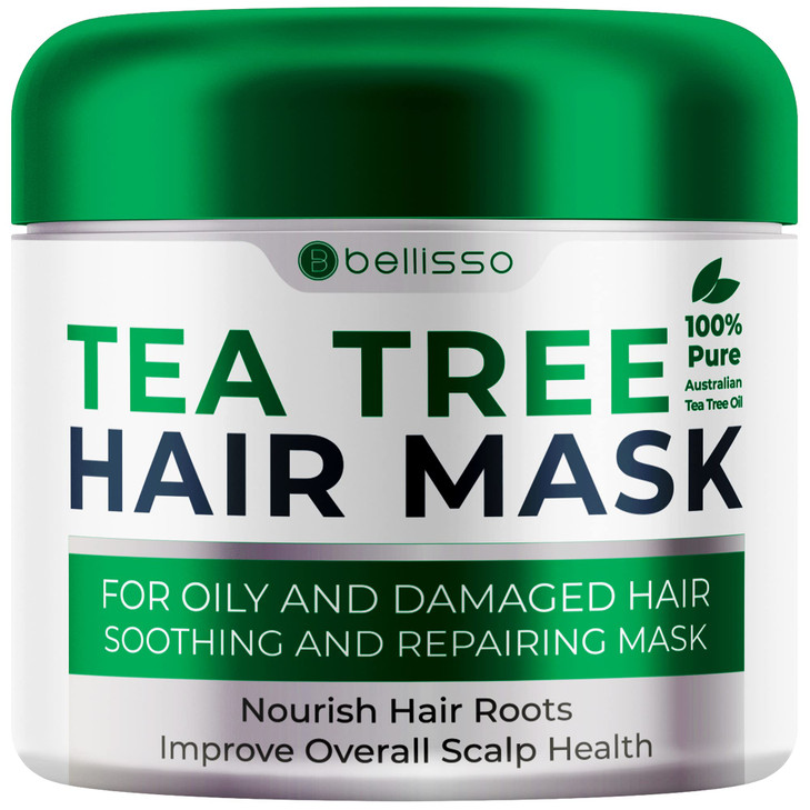 Tea Tree Oil Hair Mask Deep Conditioner Treatment for All Hair Types Intense Hydration Care and Protein Moisture Repair