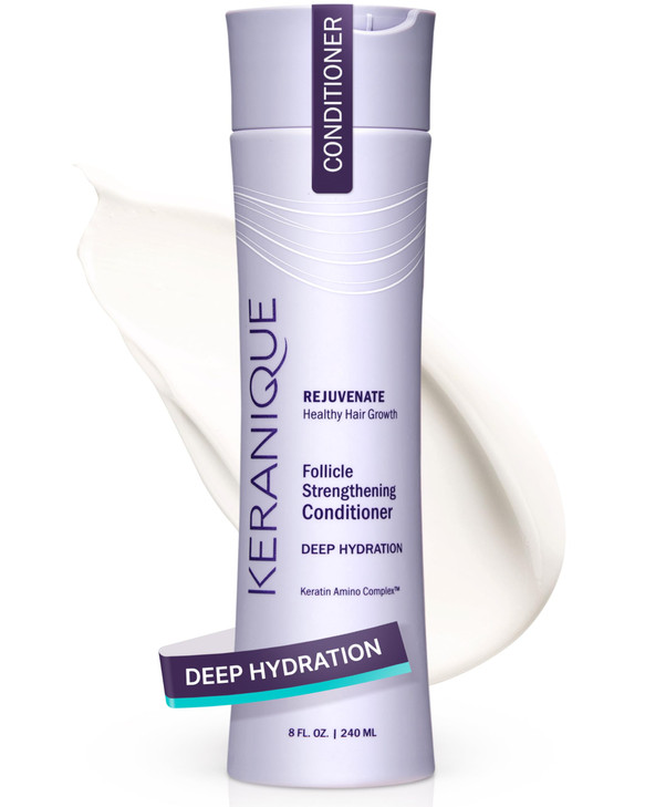 Keranique Keratin Conditioner Deep Hydration for Hair Growth and Thinning Hair Volumizing 8 Ounce