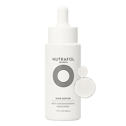 Nutrafol Womens Hair Serum Supports Visibly Thicker and Stronger Hair Vegan Lightweight and FastAbsorbing 17 Fl Oz 1 Bot
