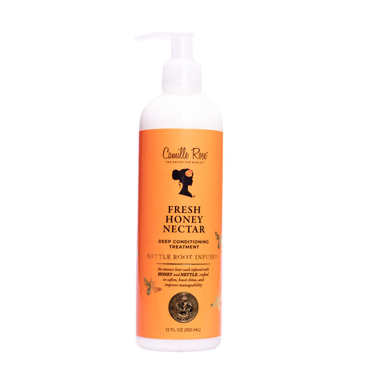 Camille Rose Fresh Honey Nectar Deep Conditioning Treatment to Hydrate Stimulate Hair Growth and Add Shine
