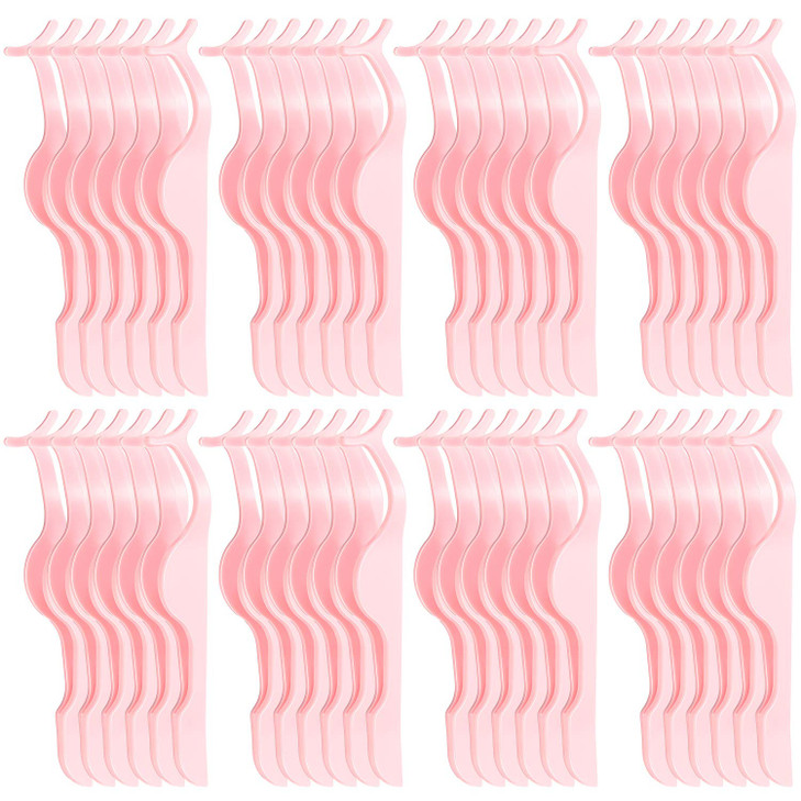 Mudder 48 Pieces False Eyelashes Applicator Tool Plastic Eyelash Extension Tweezers Fish Tail Clip Remover Tweezers Nipper Eyelash Auxiliary Clip for