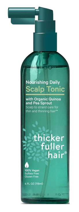 Thicker Fuller Hair Scalp Tonic Daily Nourishing 4 Ounce 2 Pack