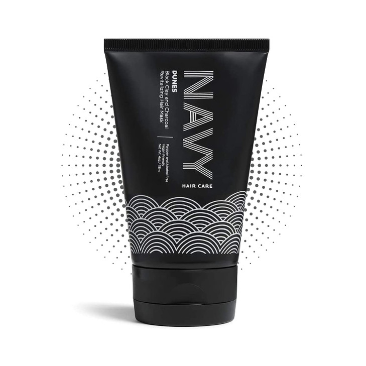 NAVY HAIR CARE Hydrating Hair Mask 4 Fl oz Clay Hair Mask for Dry Damaged Hair Hair Growth Repair Mask Paraben Free Vega