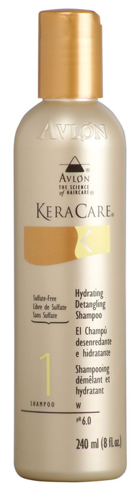 KeraCare Hydrating Detangling Shampoo 8 oz Moisturize Detangle and Soften Hair Remove Excess Oil Minimize Hair Breakage
